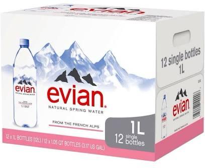 Evian Water 1Lt 12pk