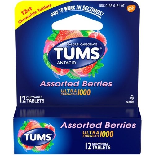 Tums Ultra Asst Berry 12ct