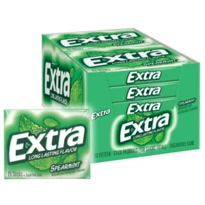 Extra Spearmint Sugar Free Chewing Gum 15T 10ct