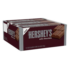 Hershey,S Milk Chocolate King Size Candy Bars 2.6oz18ct