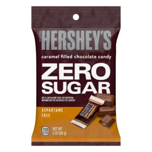 Hershey Zero Sugar Caramel Filled Chocolate Candy Bags 12ct