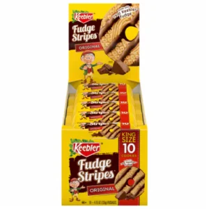 Keebler Original Fudge Stripes King Size 4.75oz 10ct