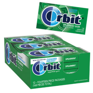 Orbit Spearmint Sugar free Gum 14T 12ct