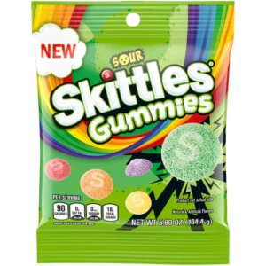 Skittles Sour Gummies Peg Pack 5.8oz 12ct