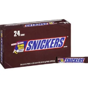 Snickers Candy Bar King Size 24ct