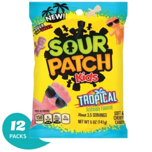 Sour Patch Kids Tropical Gummy Candy 5oz 12ct
