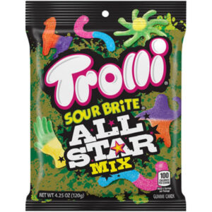 Trolli Sour Brite All Star Gummi Mix 4.25oz 12ct