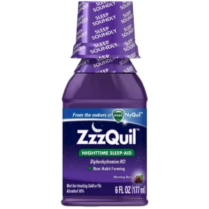 Zzzquil Nighttime Sleep-Aid Liquid Warming Berry 6oz 6ct