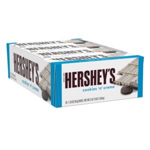 Hershey's Cookies 'N' Creme Candy Bar 1.55oz 36ct