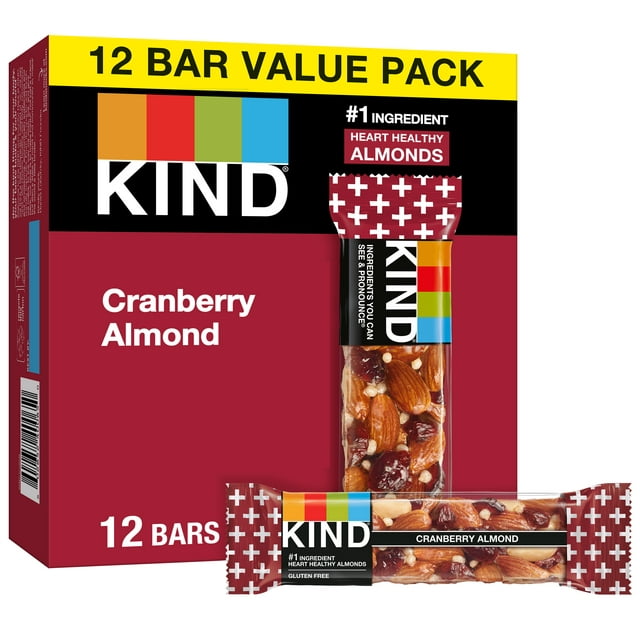 KIND Gluten Free Cranberry Almond Snack Bars